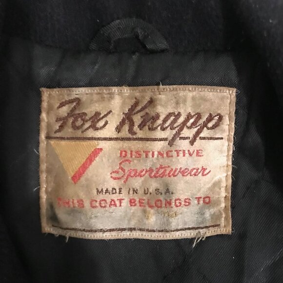 Fox Knapp Vintage 1960s 8 Anchor Button Pea Coat - Picture 2 of 9